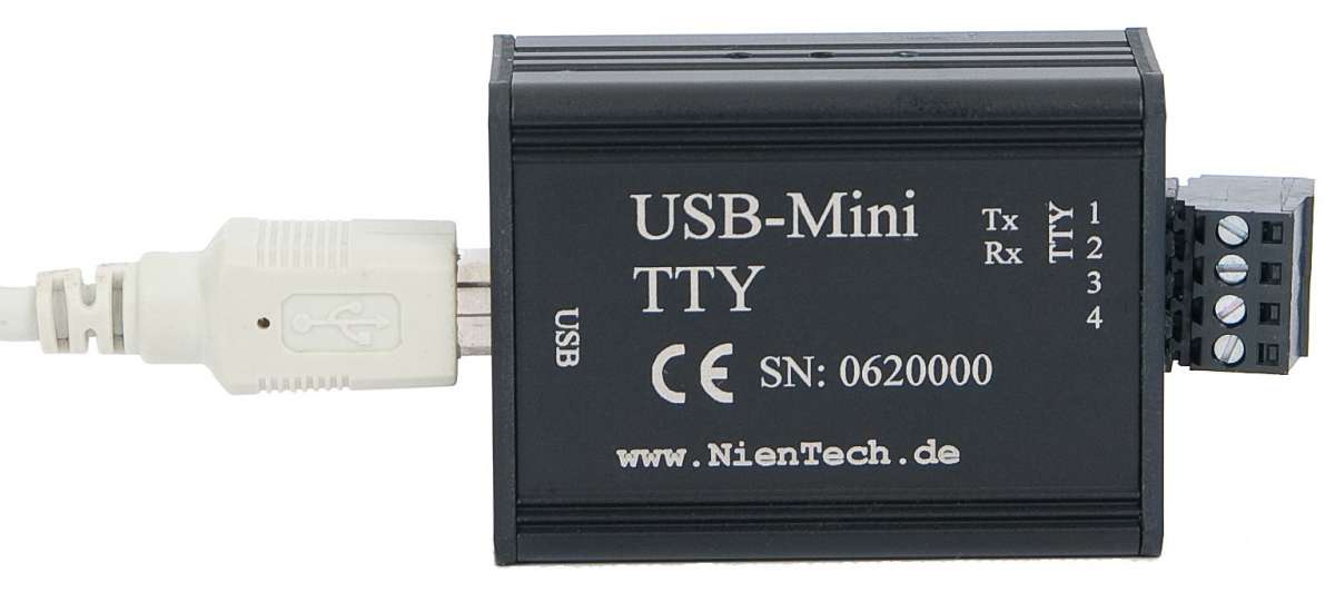 USBMiniTTY usb tty 20mA current loop NienTech